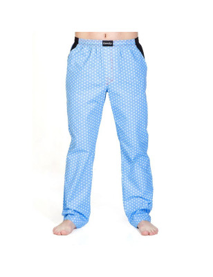 Pánské kalhoty - světle modré s hvězdičkami