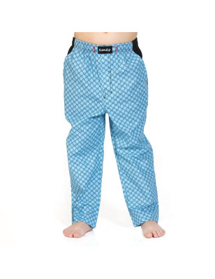 Dětské kalhoty - vzor na modré