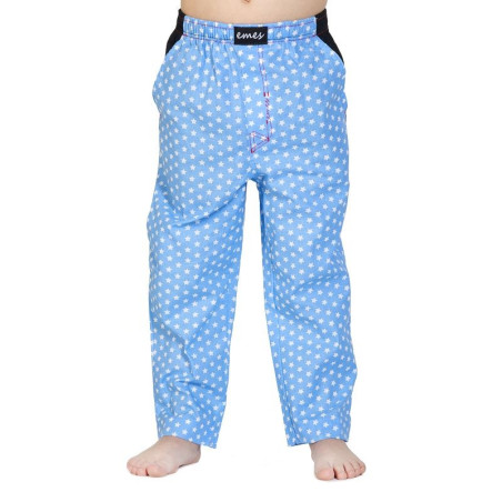 Dětské kalhoty -  světle modré s hvězdičkami