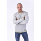 T-shirt Grey / Green long T-shirt Grey / Green long