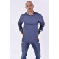 T-shirt Denim / Grey long T-shirt Denim / Grey long