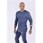 T-shirt Denim / Grey long T-shirt Denim / Grey long