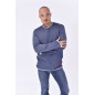 T-shirt Denim / Grey long T-shirt Denim / Grey long