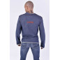 T-shirt Denim / Grey long T-shirt Denim / Grey long