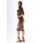 Šaty “sportovní elegance” Golden brown - with a collar Šaty “sportovní elegance” Golden brown - with a collar
