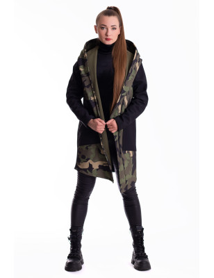 Bunda “Big Hood”  Army - Black