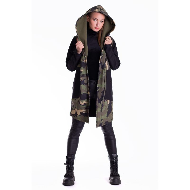 Bunda “Big Hood”  Army - Black