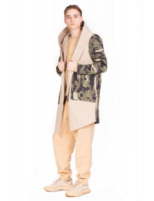 Bunda “Big Hood”  Beige - Army