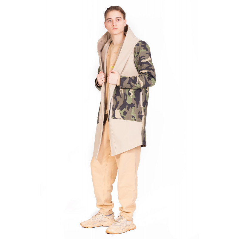 Bunda “Big Hood”  Beige - Army