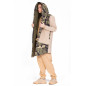 Bunda “Big Hood” Army - Beige Bunda “Big Hood” Army - Beige