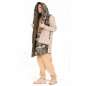 Bunda “Big Hood” Army - Beige