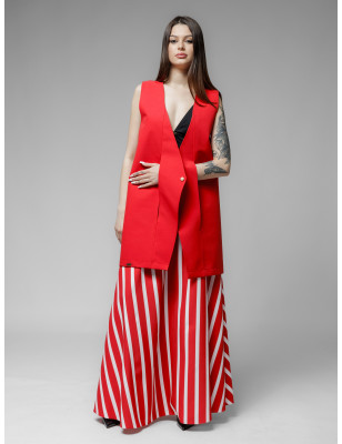 Elegant Red Vest